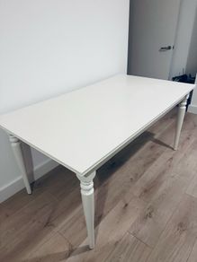 solid wood table and chairs
