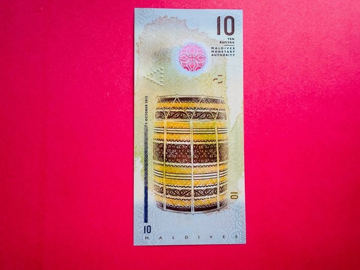 Maldives  10. Rufiyaa   2015. Pick 26a POLYMER  / Plastic (uncirculated)
