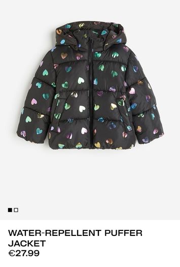 H&M girl's puffer jacket size 2 - 3