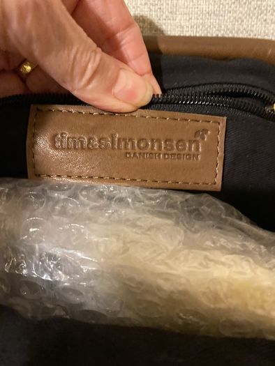 Tim & Simonsen all leather tan danish hand bag