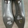 Mario Cerruti Denim Effect Leather Low Heel Shoes Size Eu37 Uk 4 Nwob Image 7
