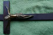 Vintage Germany 14,5"  Large  Wood Crucifix Cross