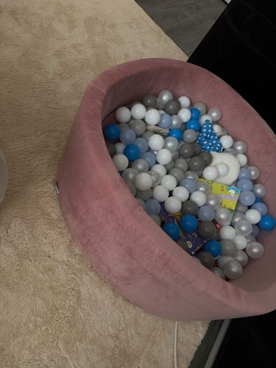 Pink Baby Ball Pit with Balls
