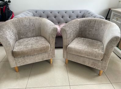 Two tub chairs