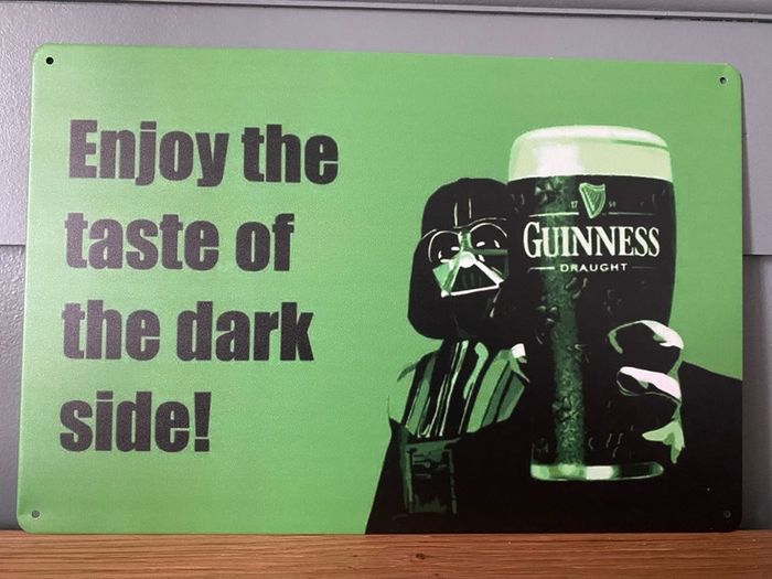 Guinness Star Wars Tin Metal Sign