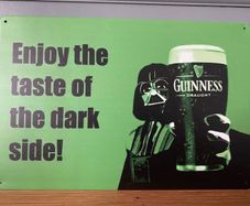 Guinness Star Wars Tin Metal Sign
