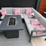Garden corner sofa with gas table Image 5