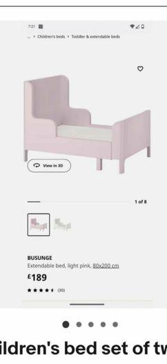 Ikea Busunge extendable bed