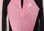 Brand New genuine Adidas girl's Navy pink zipped jumper age 14-15 yrs Postage included