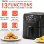 Air Fryer with 100 Recipes Cookbook, XXL 5.5L Oil Free Air Fryers for Home Use, 11 Presets, LED Onetouch Screen, Timer & Temperature Control,Nonstick Basket,Dishwasher Safe (FREE POATAGE) Image 4