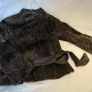 Genuine Y2K Dark brown faux fur jacket with tie belt from Principals 8 Image 6