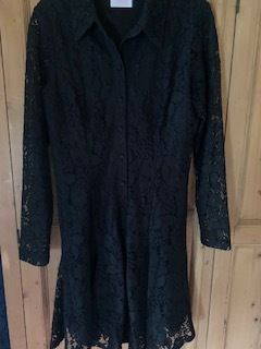 Black Savida Lace Mini Dress