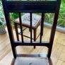 Pair of mahogany Chairs with tapestry seats Image 5