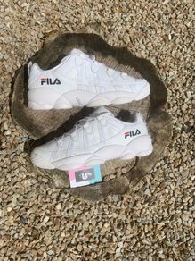 Get Premium Style White Leather FILAs