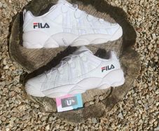Get Premium Style White Leather FILAs