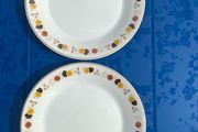 Pair of Arklow pottery plates Brownlea pattern