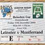 2002 Leinster v Montferrand - Heineken Cup Programme & Ticket Image 3