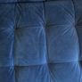 Blue velvet sofa 3-seater Image 4