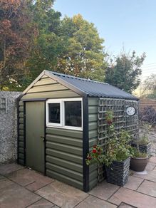 Large Steel Garden Shed
