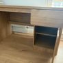 Solid Office desk - white oak style Image 2