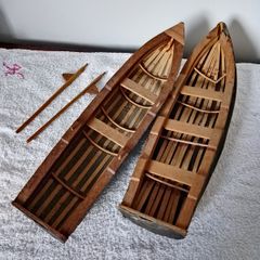 Handmade model Currachs (2) boats