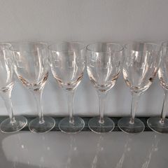 6 John Rocha Waterford Red wine glasses Geo pattern