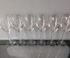 6 John Rocha Waterford Geo Red Wine Glasses