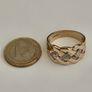 Vintage 9ct Yellow Gold Gents Celtic Knot Diamond Ring Image 7