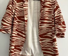 River island red striped blazer