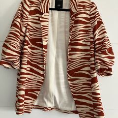 River island red striped blazer