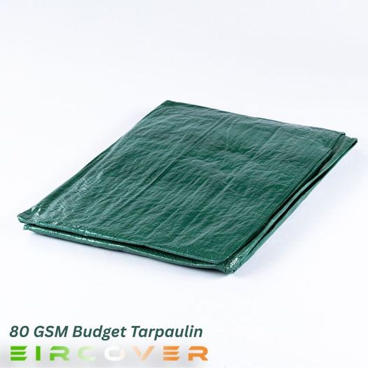 Budget Tarpaulin  2.4m x 3m (8' -10') 80 gsm green