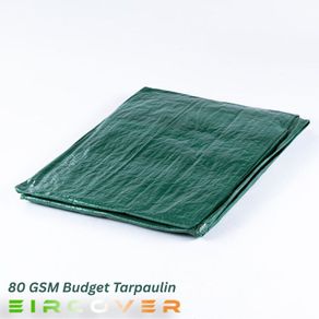 Budget Tarpaulin 4m x 5m (13' - 16') 80 gsm green