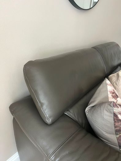 leather sofa & armchair