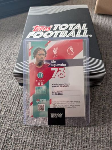 Rio Ngumoha Liverpool FC Topps Total Football/99 card