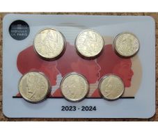 France Brilliant Uncirculated Euro Coin Set Mixed (2023-2024) - New National Designs