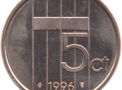 5G 5 Gulden - Beatrix, Netherlands 1990
