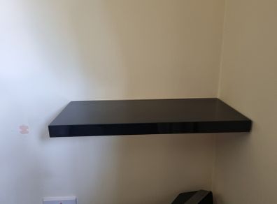 Black Gloss Shelfs x 2