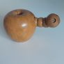 Hand turned wooden apple Image 5