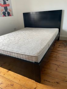 Bed frame and king size mattress