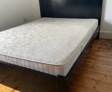 Bed frame and king size mattress