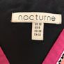 Ladies Black Floral Silk Dress by Nocturne Image 2