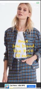 jacket Bnwt check jacket denim jacket shape 8-10