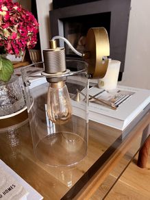 Brass ceiling light bought in Hicken Lighting