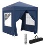 2 x 2 m Garden Pop Up Gazebo, Wedding Party Tent Marquee, Water Resistant Awning Canopy with Sidewalls, Windows, Carry Image 5