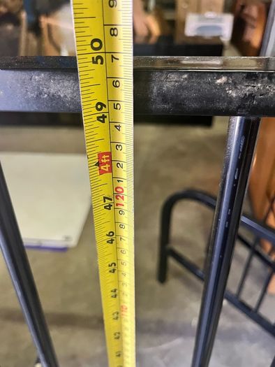 Metal framed bed