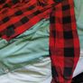 Denim Jacket Red Black Checkered Reserved S Size Image 4