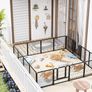 NEW SALE | Dog Pen, 8 Panel Puppy Pen with Door, High 60cm Indoor/Outdoor Dog Playpen Image 2