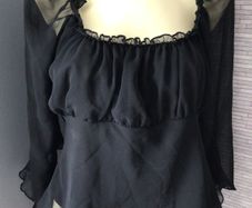 Black Chiffon Top