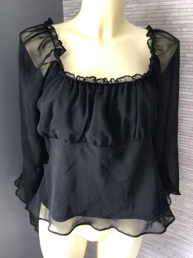 Black Chiffon Top