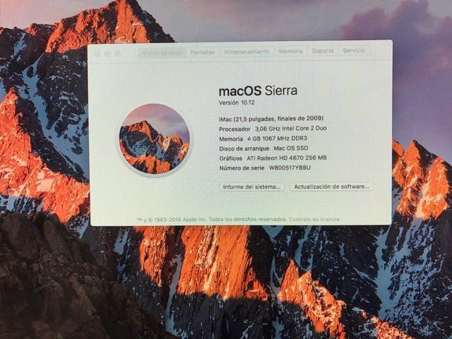 iMac (21.5 inch, Late 2009)